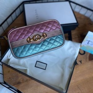 Gucci Trapuntata Laminated Leather Three Color